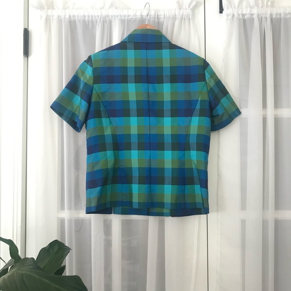 Sag Harbor Plaid Dome Button Down Top - Picture 6 of 10